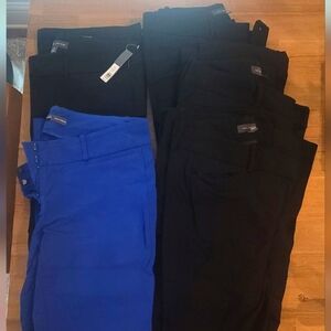 NWOT Lot 5 The Limited Bootcut Pants size 8 Blafk and Blue